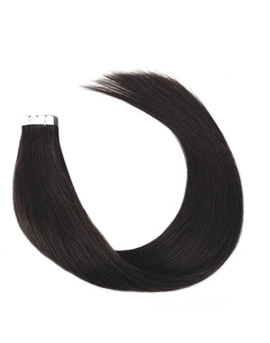 100% Natural Remy Mini Tape In Hair Extensions – 12" to 24" Straight, Ombre & Balayage Colors, Reusable