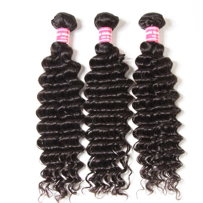 Premium Deep Wave Human Hair Extensions – Natural, Chemical-Free, and Dye-Friendly