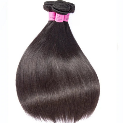 Sleek Peruvian Straight Human Hair Bundles – 100% Virgin Hair, No Tangle, No Shedding