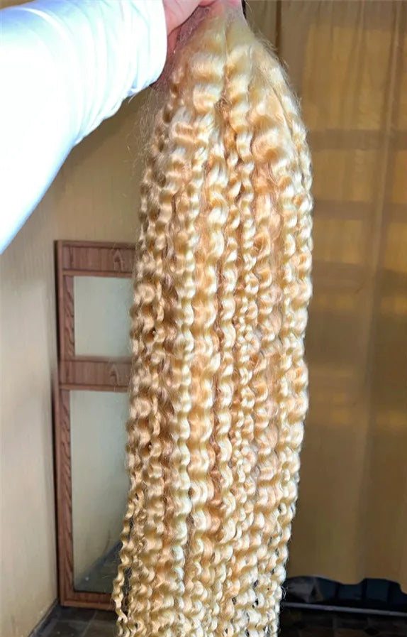 Short Deep Wave Lace Front Wig – Hair, 613 Blonde, 13x6/13x4 HD Lace, Pre-Plucked, 180% Density
