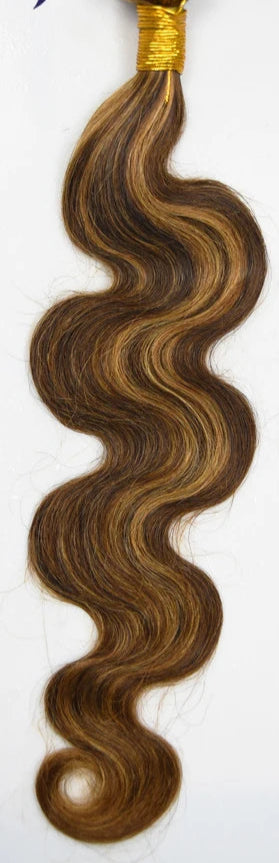 Highlight Colored Human Hair Bundles - 100% Human Hair, Dye-Friendly & Customizable