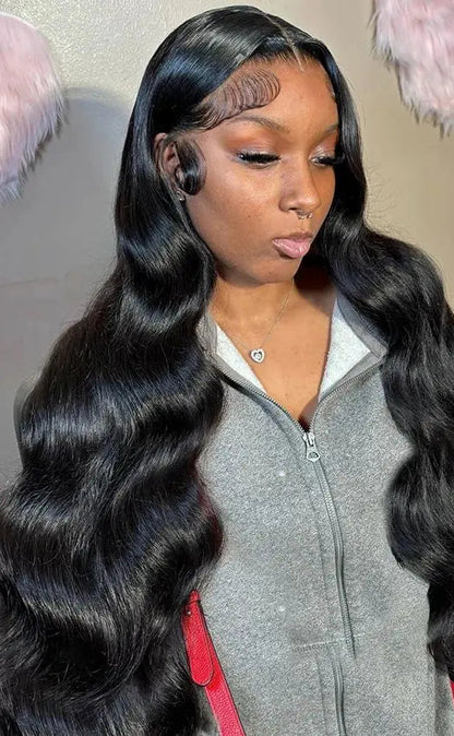 Short Body Wave 13x4/13x6 Lace Front Wig – 100% Hair, Pre-Plucked, Medium Brown Lace, 4-16 Inches