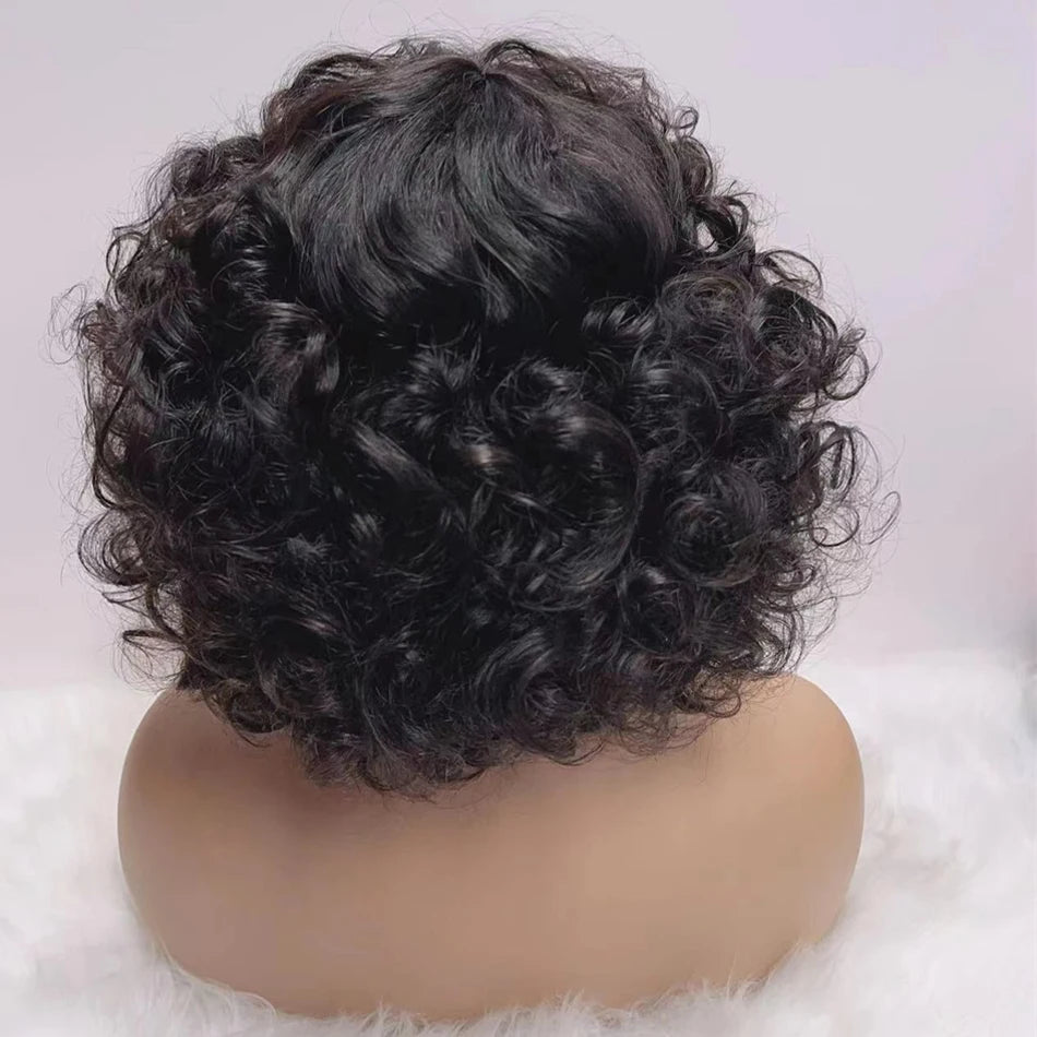 Jerry Curl Lace Front Wig – 100% Human Hair, Natural Bounce, and Volume