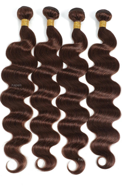 Kapelli 100% Human Body Wave Hair Bundles – No Shedding, Tangle-Free, Dyeable, Machine Double Weft