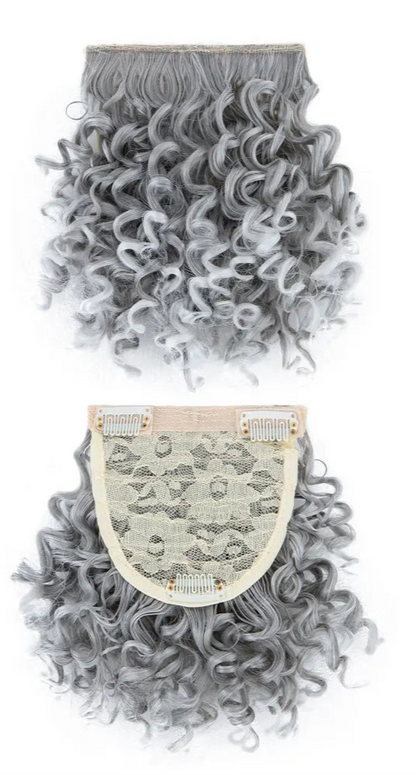 Natural-Looking Afro Clip-In Blunt Bangs – High-Temperature Synthetic Fiber, 6-8 Inch