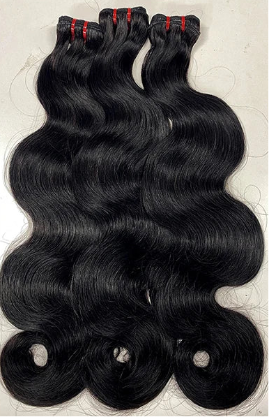 Premium Body Wave Human Hair Bundles – Machine Double Weft, Dyeable & Perm-Friendly