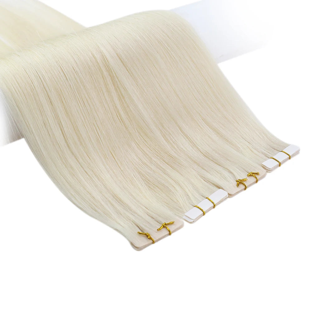 VeSunny Tape In Hair Extensions – 100% Real Natural Human Hair, Seamless, Long-lasting, & Reusable for Salon Quality Look