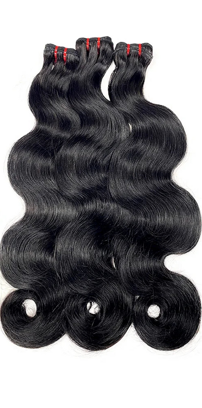 Premium Body Wave Human Hair Bundles – Machine Double Weft, Dyeable & Perm-Friendly