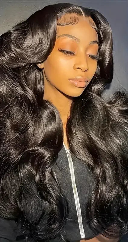 Body Wave 360 Lace Frontal Wig – Transparent 13x4 Lace Front, Pre-Plucked Hairline, 180% Density, 16-38 Inches