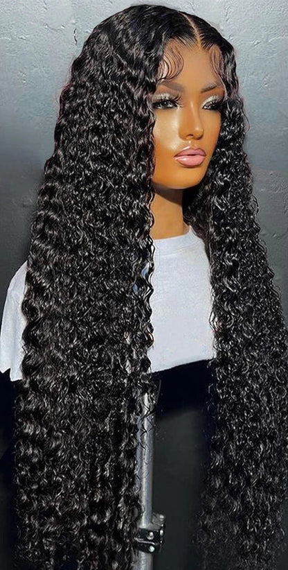 Long Deep Wave Lace Front Wig – 13x4 & 13x6 Transparent Lace Human Hair