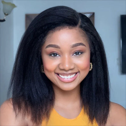 Peruvian Kinky Straight Lace Front Wig – 44 & 134 Frontal, Hair, Natural Texture, All Colors