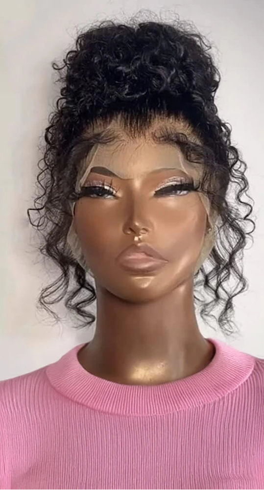 Long Deep Wave Lace Front Wig – 360 Full Lace, 13x6 Deep Part, Transparent Lace