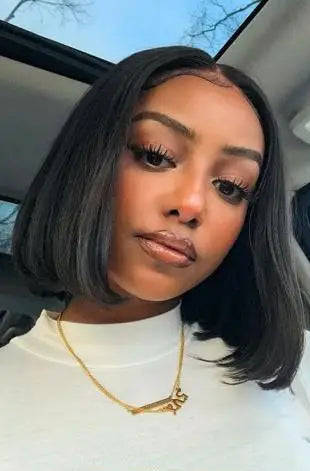Premium Straight Lace Front Wig – 13x6 & 13x4 HD Transparent Lace, Pre-Plucked with Baby Hair, 180%-200% Density (4-16 Inches)