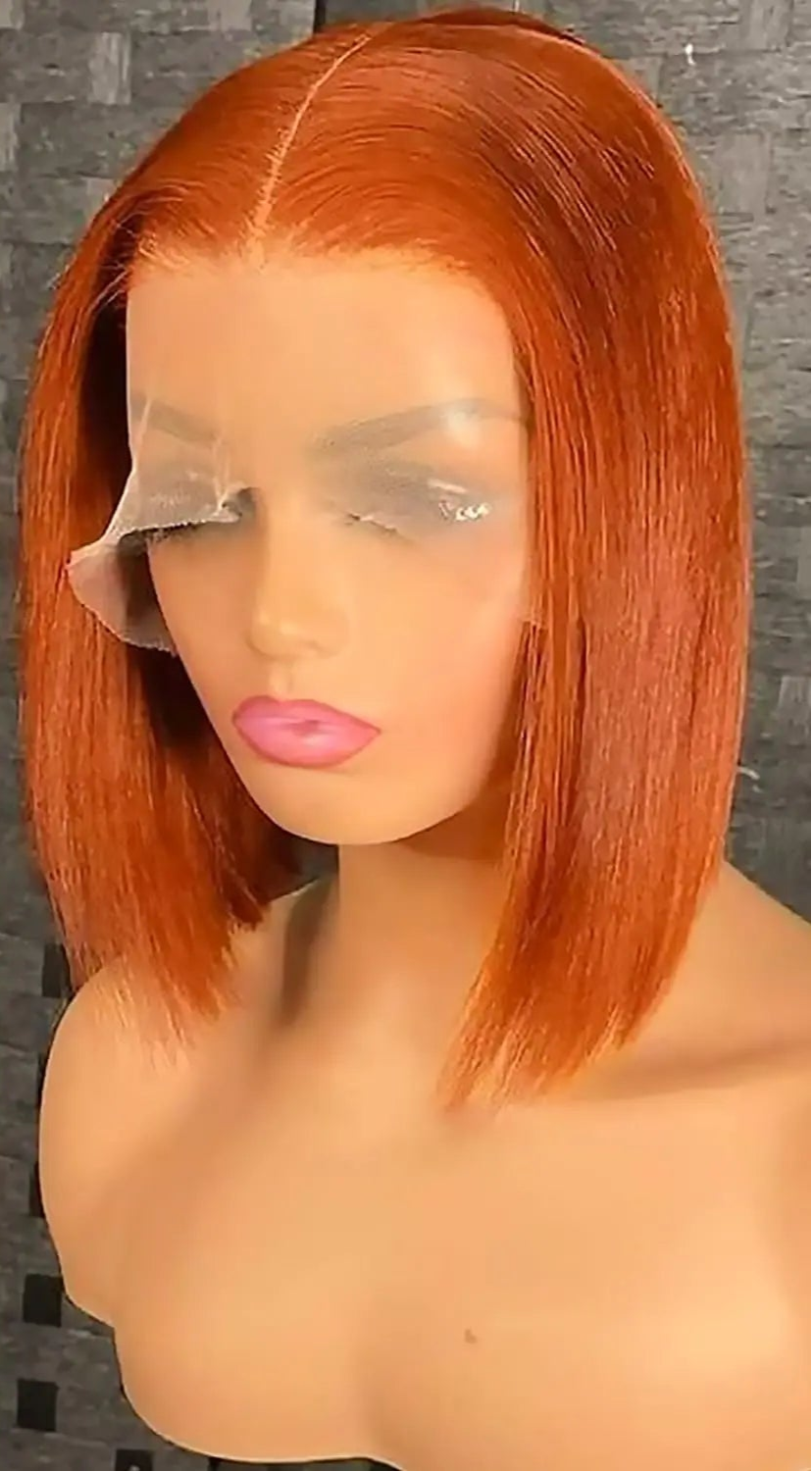 Short Straight Lace Front Wig – Hair, Transparent Swiss Lace