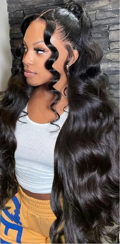 Body Wave Lace Front Wig – 13x6, 4x4, 360 Lace Options, Transparent Swiss Lace, 26+ Inches Long