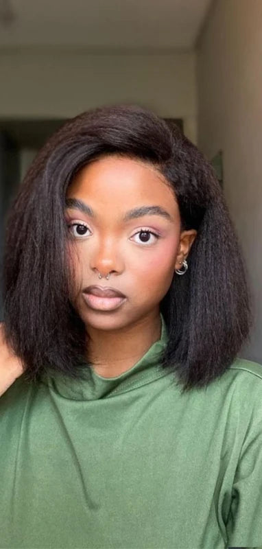 Peruvian Kinky Straight Lace Front Wig – 44 & 134 Frontal, Hair, Natural Texture, All Colors