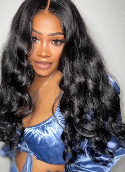 Younsolo Virgin Loose Wave Bundles – 100% Human Hair, 8-30 Inch, Natural Black & Dyeable, Double Weft