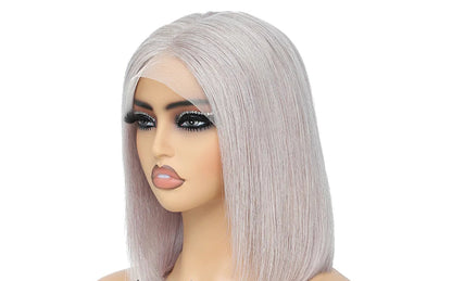Straight Bob Lace Front Wig – 13x4 Frontal, HD Transparent Lace, Restyle & Curlable, 100% Human Hair