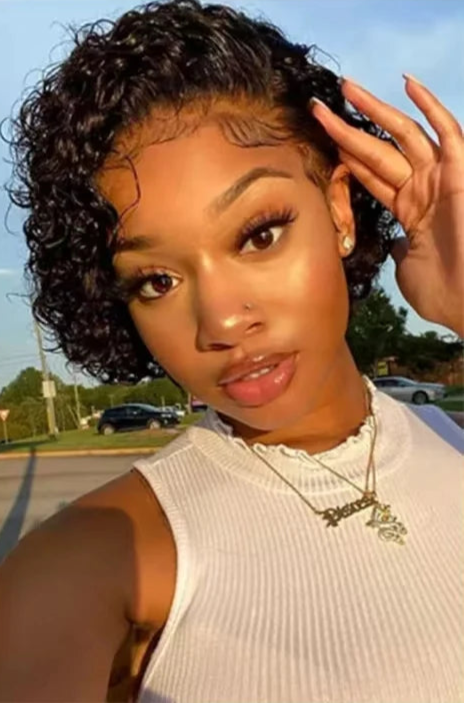 13x4 Curly Pixie Cut Lace Front Wig – Short Human Hair Wig with Natural Hairline