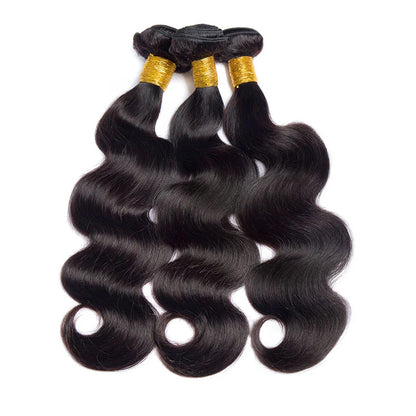 Premium Body Wave Human Hair Bundles - 100% Hair, Machine Double Weft, Dye & Perm Ready