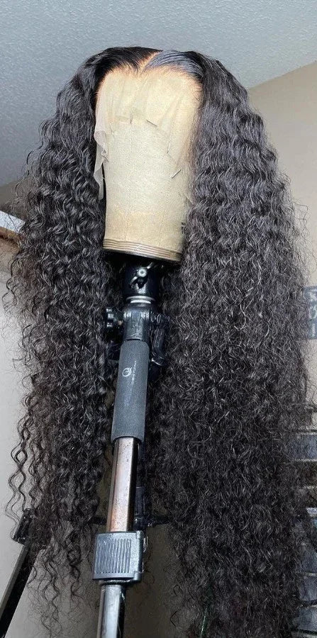 Long Deep Wave Lace Front Wig – 13x4 & 13x6 Transparent Lace Human Hair