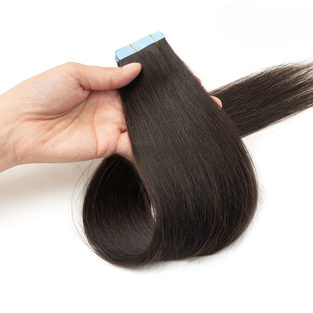 Premium 100% Human Hair Tape-In Extensions | 12-24 Inch Lengths | Jet Black, Natural Black, Blonde & More