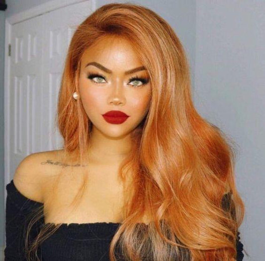 Stylish Chemical Fiber Front Lace Wig Headgear - 18-26 Inch Korean High-Temperature Wire