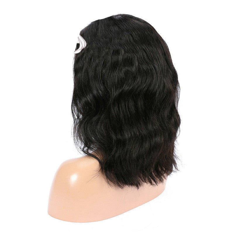 Stylish Front Lace Synthetic Short Curly Hair Wig – 14 Inches, Hand-Woven