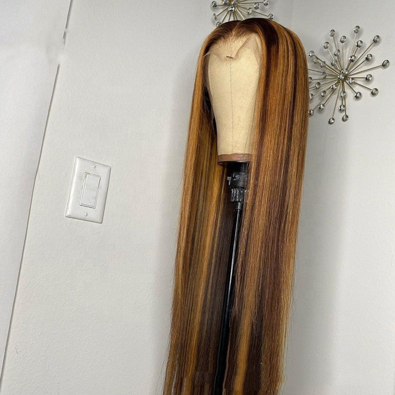 Trendy Human Hair Medium & Long Wig Headgear - Fashionable, Versatile Styling for Women