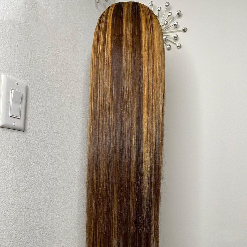 Trendy Human Hair Medium & Long Wig Headgear - Fashionable, Versatile Styling for Women