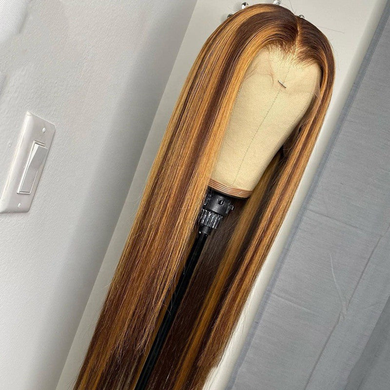 Trendy Human Hair Medium & Long Wig Headgear - Fashionable, Versatile Styling for Women