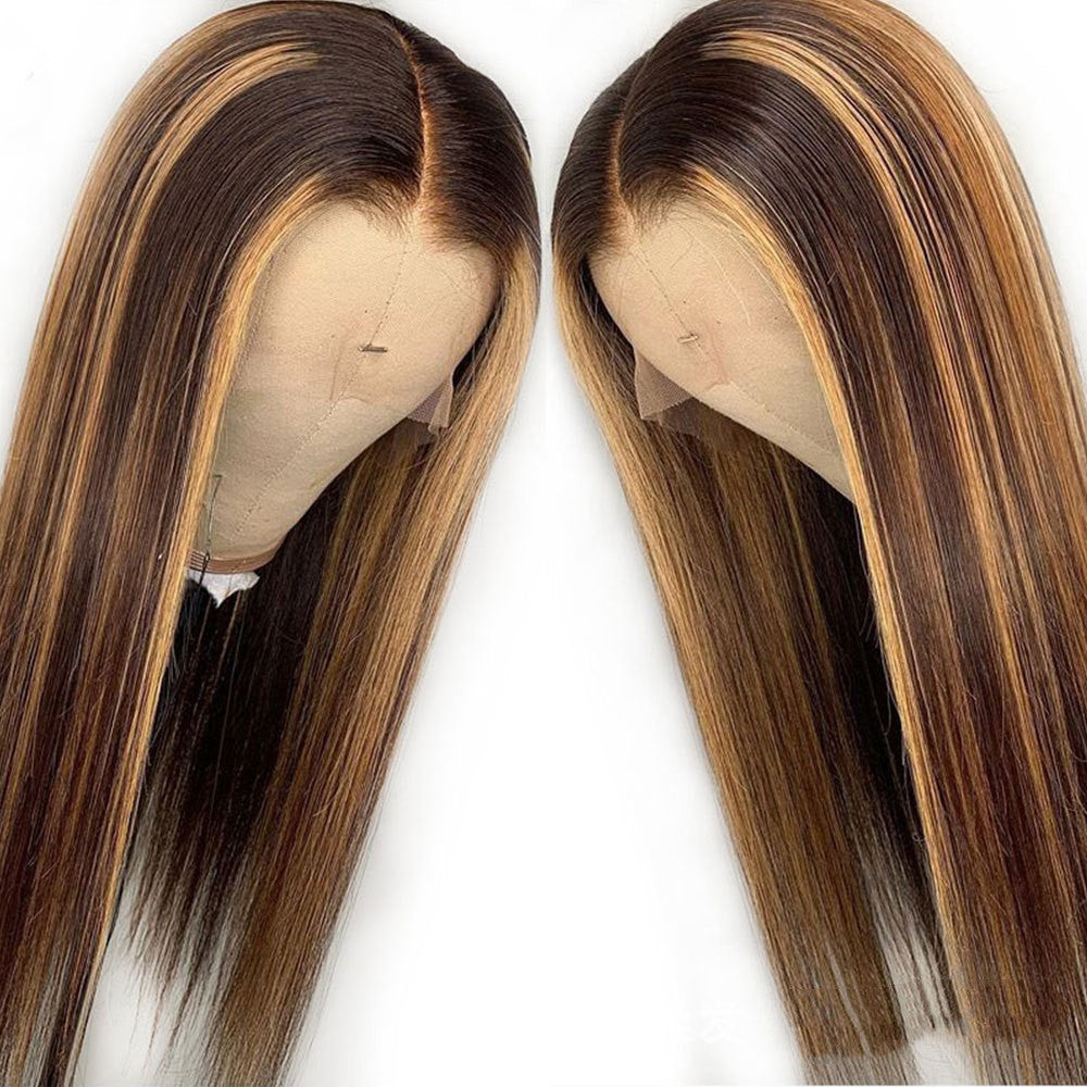 Trendy Human Hair Medium & Long Wig Headgear - Fashionable, Versatile Styling for Women