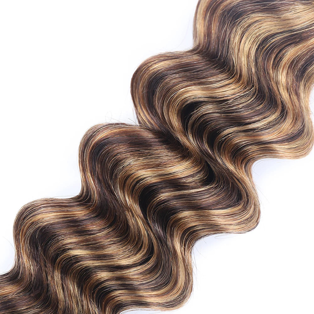 Premium Loose Deep Wave Human Hair Bundles – Ombre Colored, Natural, and Dye-Friendly