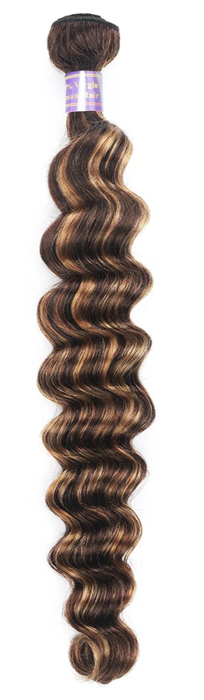 Premium Loose Deep Wave Human Hair Bundles – Ombre Colored, Natural, and Dye-Friendly
