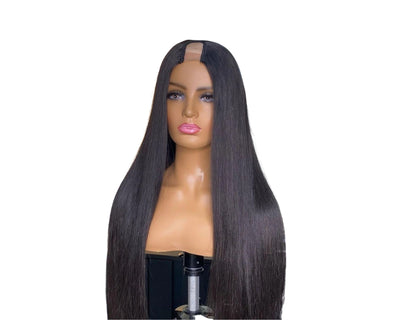 Luxurious Long Brazilian Remy Human Hair Wig by Beumax – Natural Black, 10A Grade, Available in 8-30 Inches