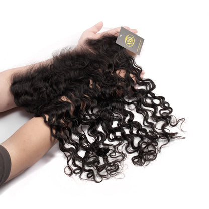 Hair 13x4 HD Lace Frontal Water Wave Small Knots Preplucked Hairline