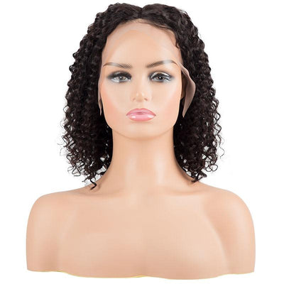 Beumax Curly Brazilian Human Hair Wig – 13x4 Lace Frontal, Remy Hair, 8 to 30 Inches, 180% Density