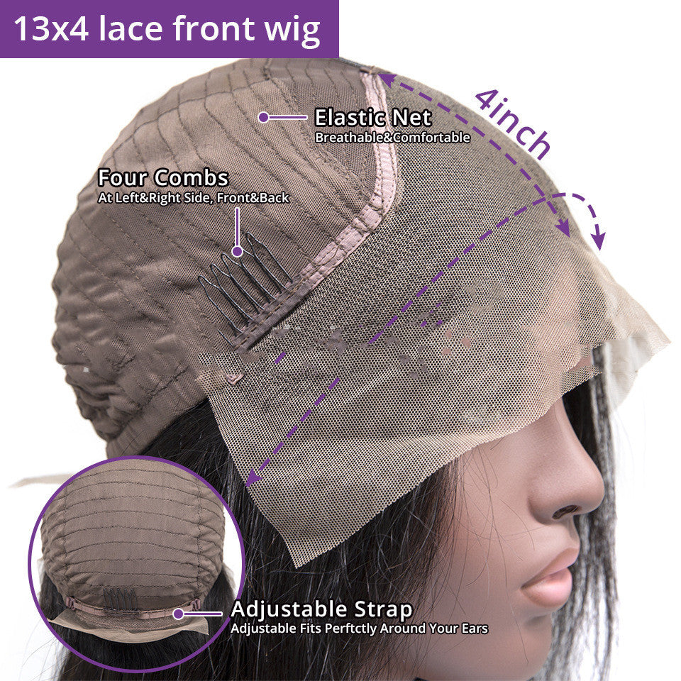 Women's Fashion Real Hair Gradient Lace Wig – High-Quality Hair, 8"-30" Length Options