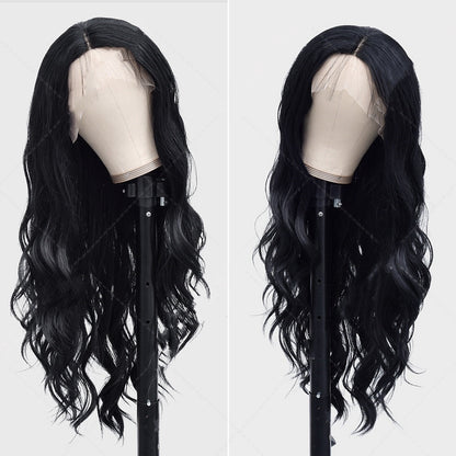 Women’s Long Curly Synthetic Fiber Wig – 26 Inch, High-Temperature Wire, Fashionable & Natural Look