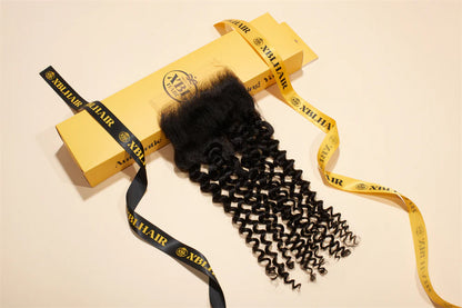 Hair 5x5 HD Lace Cloure Curly Small Knots 100% Human Hair