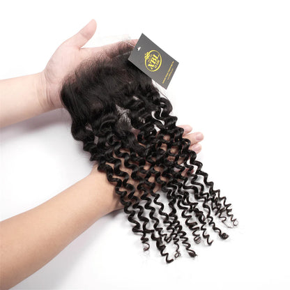 Hair 5x5 HD Lace Cloure Curly Small Knots 100% Human Hair