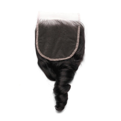 Hair 5x5 HD Lace Cloure Loose Wave Small Knots 100% Human Hair