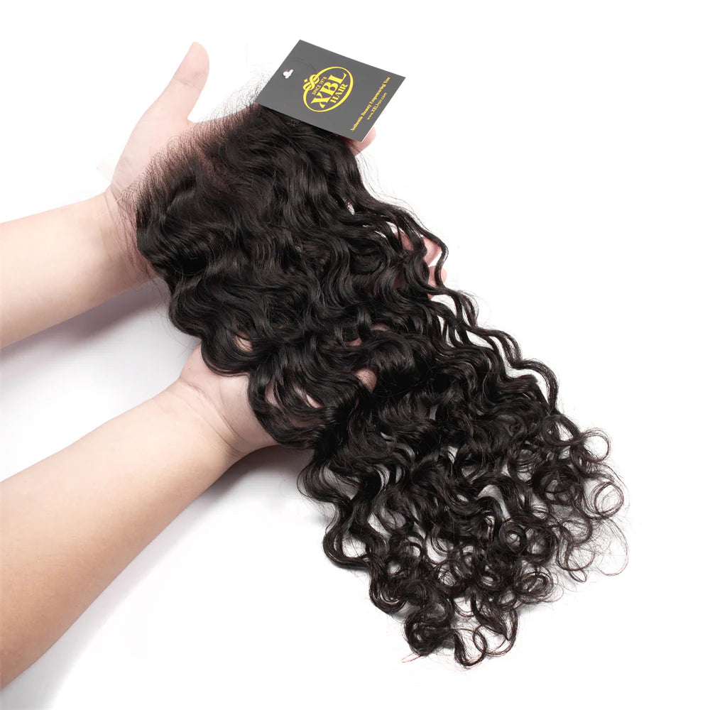 Hair 5x5 HD Lace Cloure Water Wave Small Knots 100% Human Hair