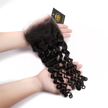 Hair 5x5 HD Lace Cloure Deep Wave Small Knots 100% Human Hair