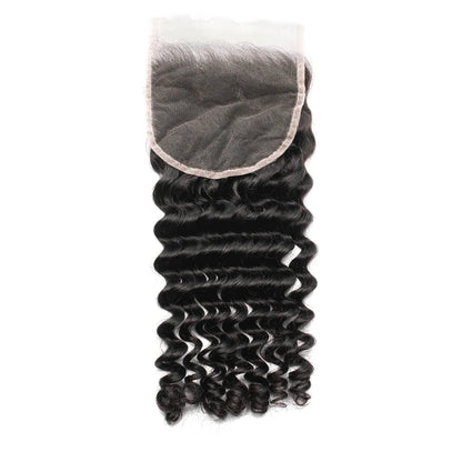 Hair 5x5 HD Lace Cloure Deep Wave Small Knots 100% Human Hair