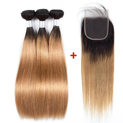 10A Virgin Straight Human Hair Extensions – 100% Unprocessed with Closure by BeuMax Hairs