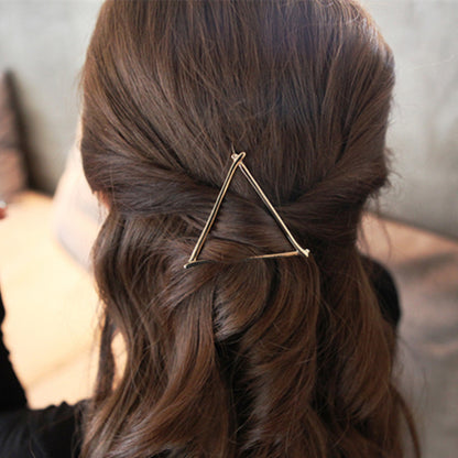 Elegant Geometric Alloy Hairpins - Women's Collection in Various Styles and Colors