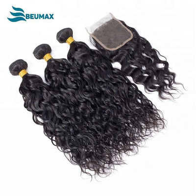 10A Virgin Straight Hair Extensions – 100% Unprocessed with Closure by BeuMax Hairs