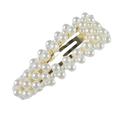 Handmade Pearl Barrettes for Women – Elegant Pearl BB Clips, Bobby Pins & Duckbill Clips