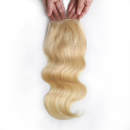 613 Top Quality 4×4 Blonde Body Wave Lace Closure